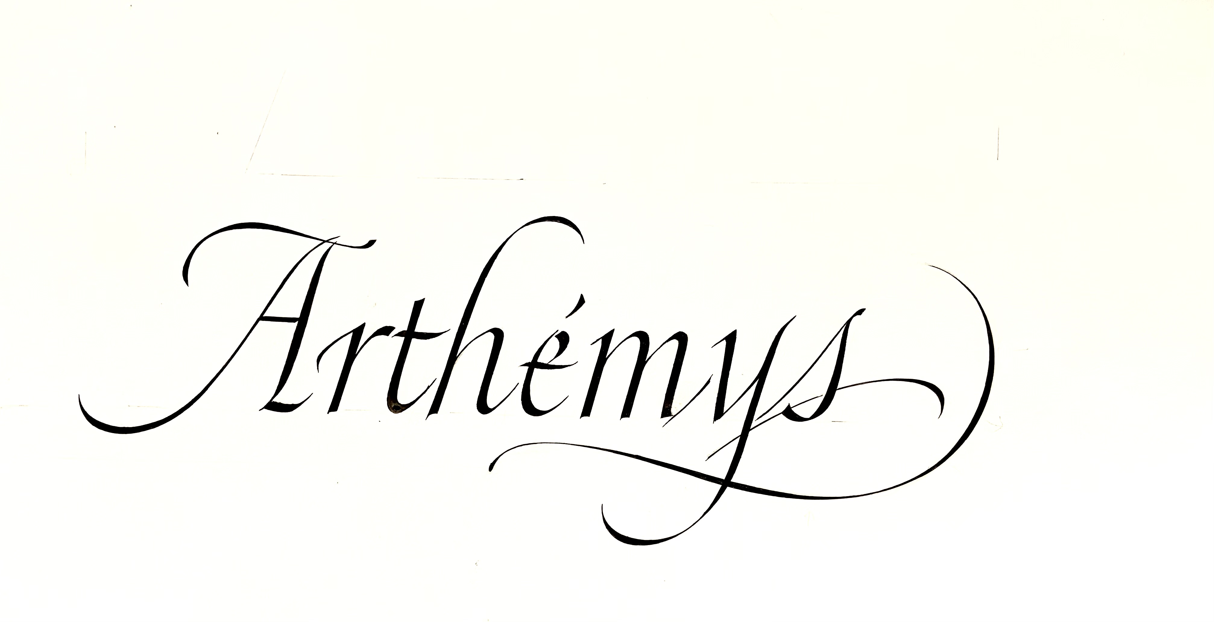 exemple de calligraphie